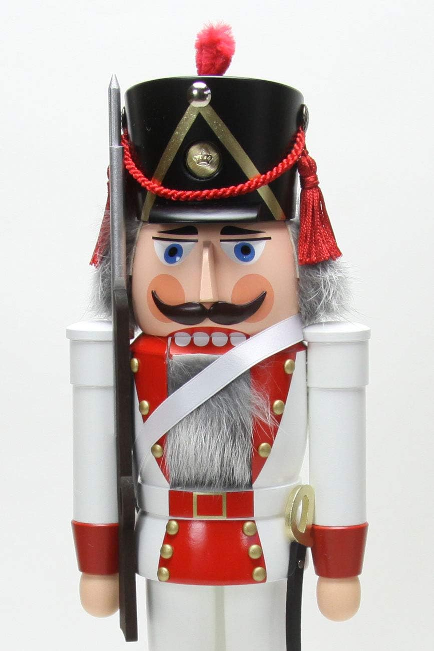 Seiffener Volkskunst Nussknacker Grenadier 39 cm Erzgebirgskunst Weihnachtsdeko Nussknacker Weihnach