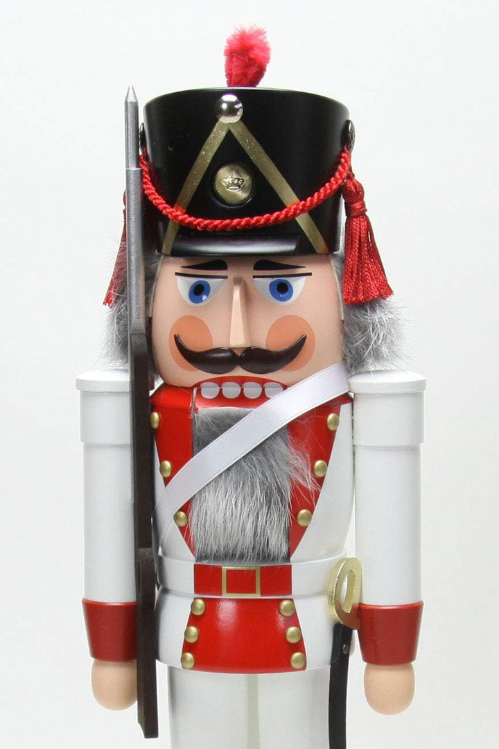 Seiffener Volkskunst Nussknacker Grenadier 39 cm Erzgebirgskunst Weihnachtsdeko Nussknacker Weihnach