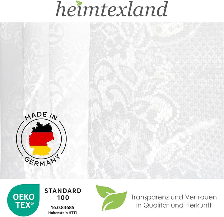 Gardine Vorhang Jacquard Store mit Bleiband für schönen Fall weiss schönes Blumenmuster allover mit