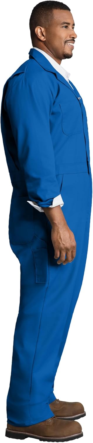 Red Kap Herren Twill Action Back Brusttaschen Arbeits-Overalls, 36 Electric Blue