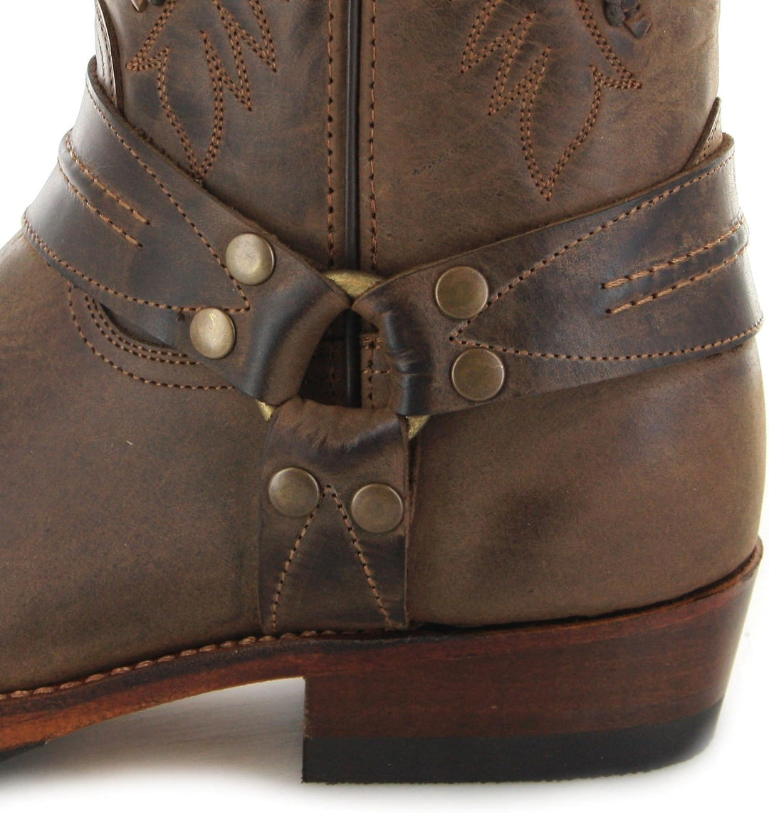 Mayura Boots Unisex Biker Boots MB002 Bikerstiefel Bikerstiefel Lederstiefel Braun 45 EU Brown Sadal