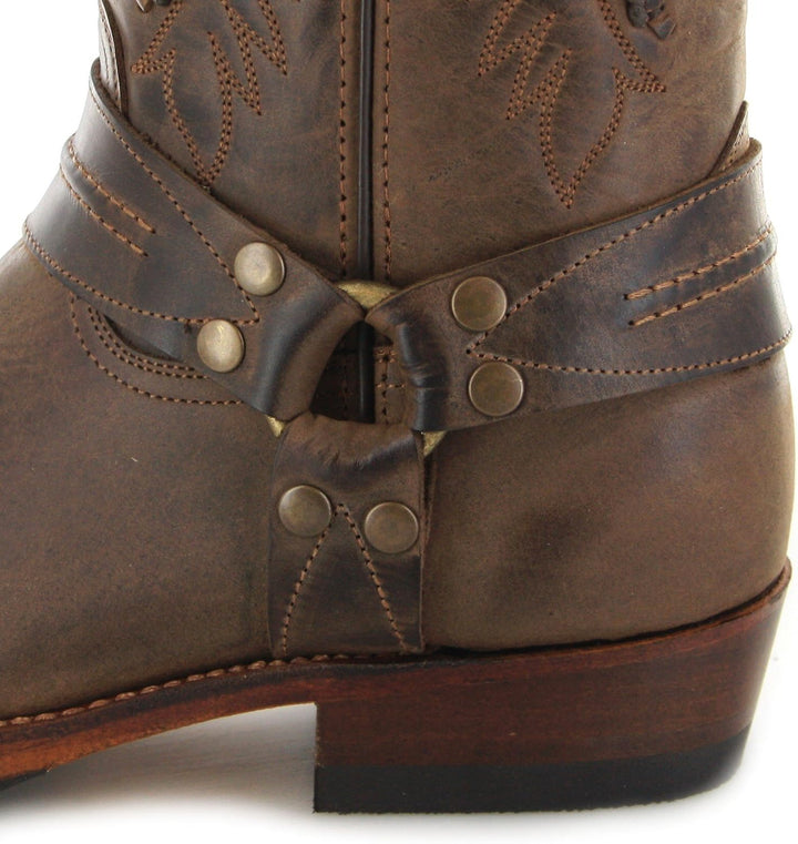 Mayura Boots Unisex Biker Boots MB002 Bikerstiefel Bikerstiefel Lederstiefel Braun 45 EU Brown Sadal