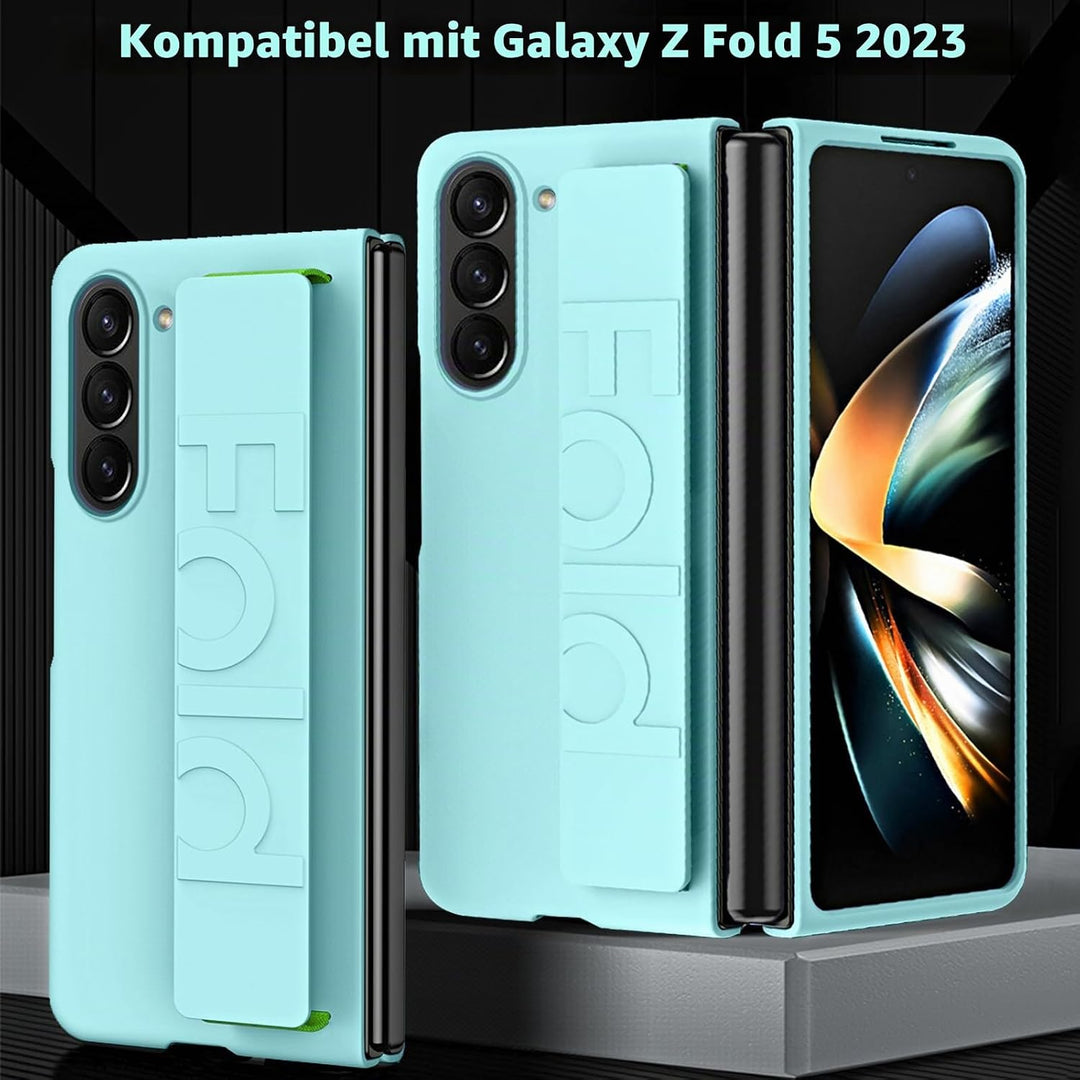 NINKI Kompatible Hand Strap Case für Samsung Galaxy Z Fold 5 Phone Hülle Frauen Männer, Ultra Slim/D