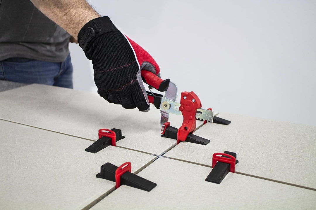 RUBI | Fliesennivelliersystem | 100 Nivellierkeile + 100 Kabelbinder 1,5 mm für Keramik zwischen 3 u