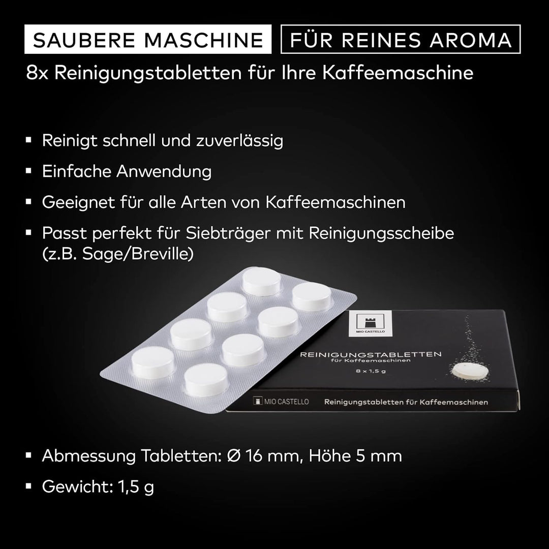 4x Wasserfilter für Sage/Breville + 8x Reinigungstabs – ersetzt SES008 BES008 für die Modelle SES880