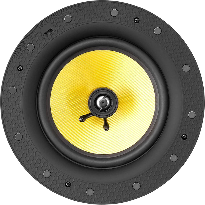 Pronomic 2er Set CLS-880 WH High-End Gewebe Einbaulautsprecher (2-Wege Decken-Lautsprecher Box, 8"/2