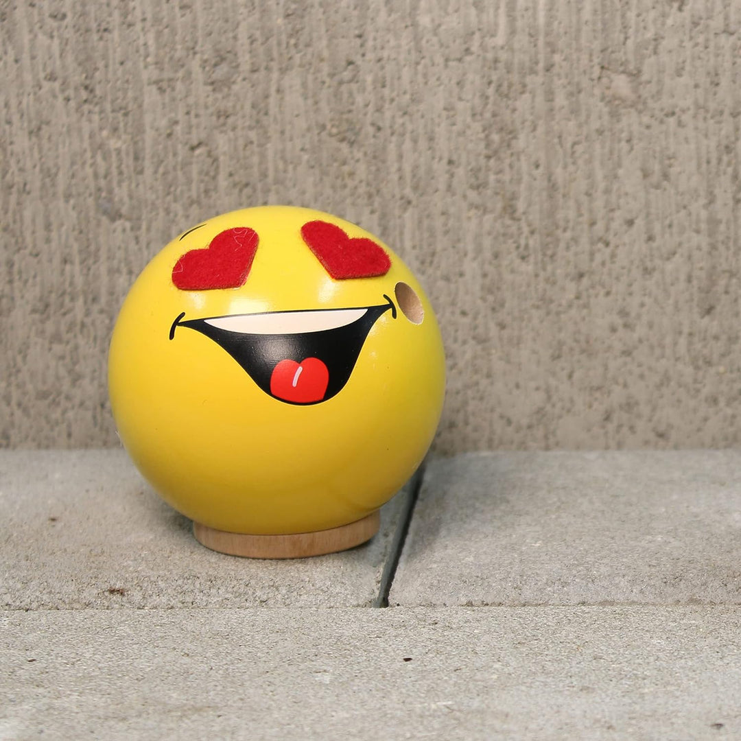 Seiffener Volkskunst | Räucher Emotionsfigur Räuchermännchen | 7 cm | Holzkunst aus dem Erzgebirge |