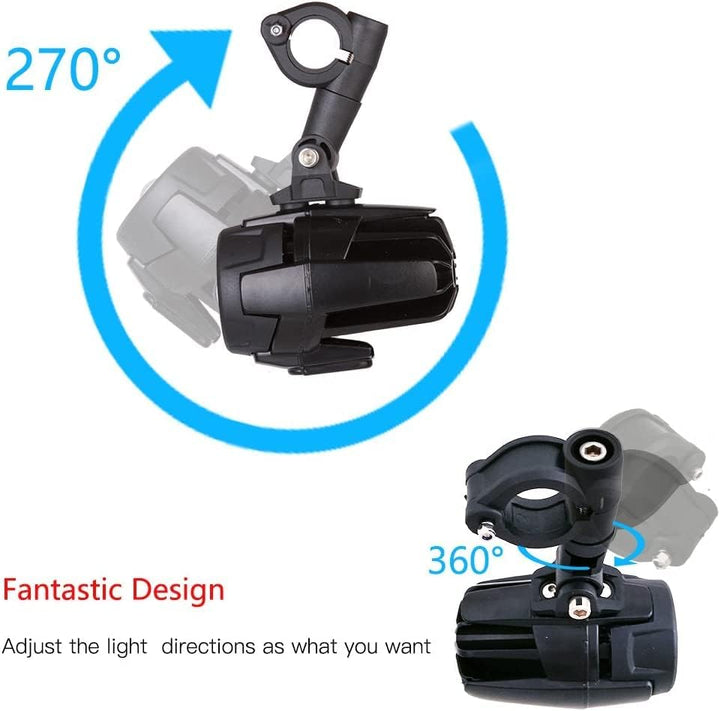 MARCHFA KOLOME Motorrad Zusatzscheinwerfer Led für Fahrrad ATV Traktor Gabelstapler Boot Universal L