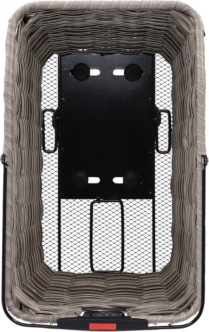 KLICKfix Structura GT Hinterradkorb mit KorbKlip Schilf Grau, Schilf Grau