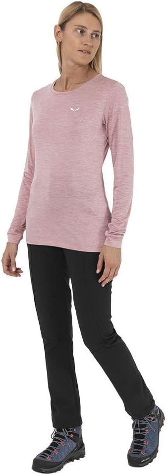 Salewa Damen Puez Melange Dry W L/S Tee T-Shirt XXL Zephyr Melange, XXL Zephyr Melange