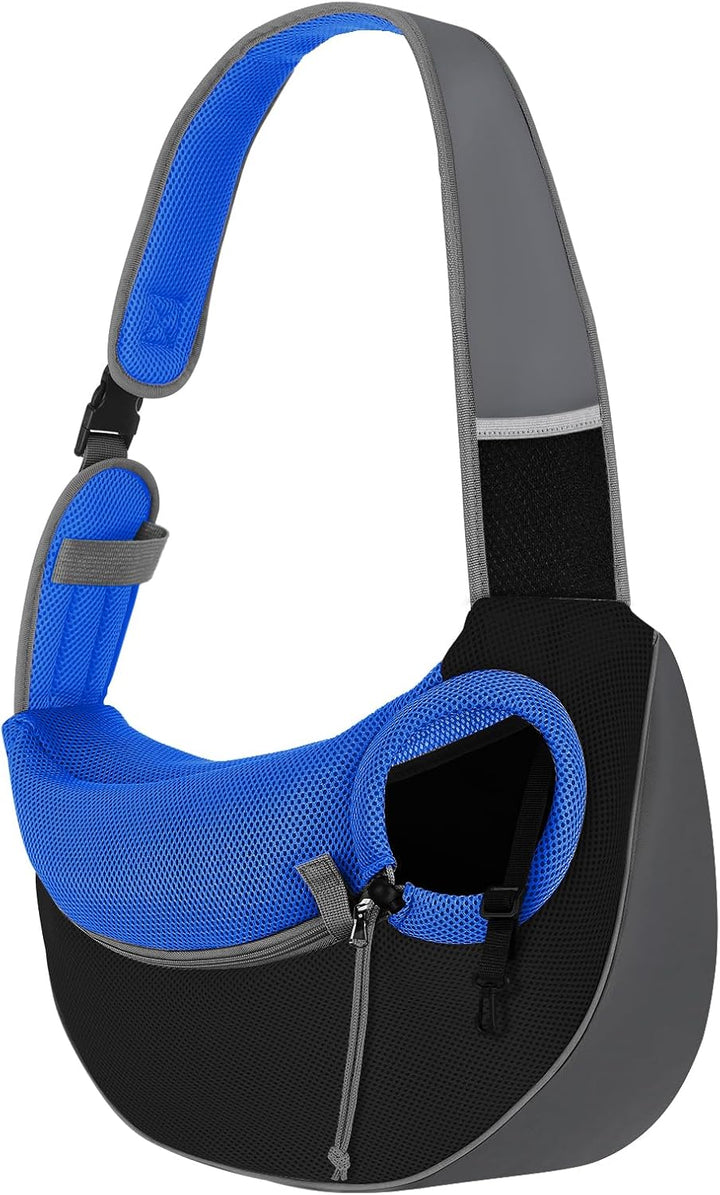 Pawaboo Hund Tragetuch Tragetasche, Hand Frei Atmungsaktiv Mesh Tasche für Welpen Katze, Drawstring