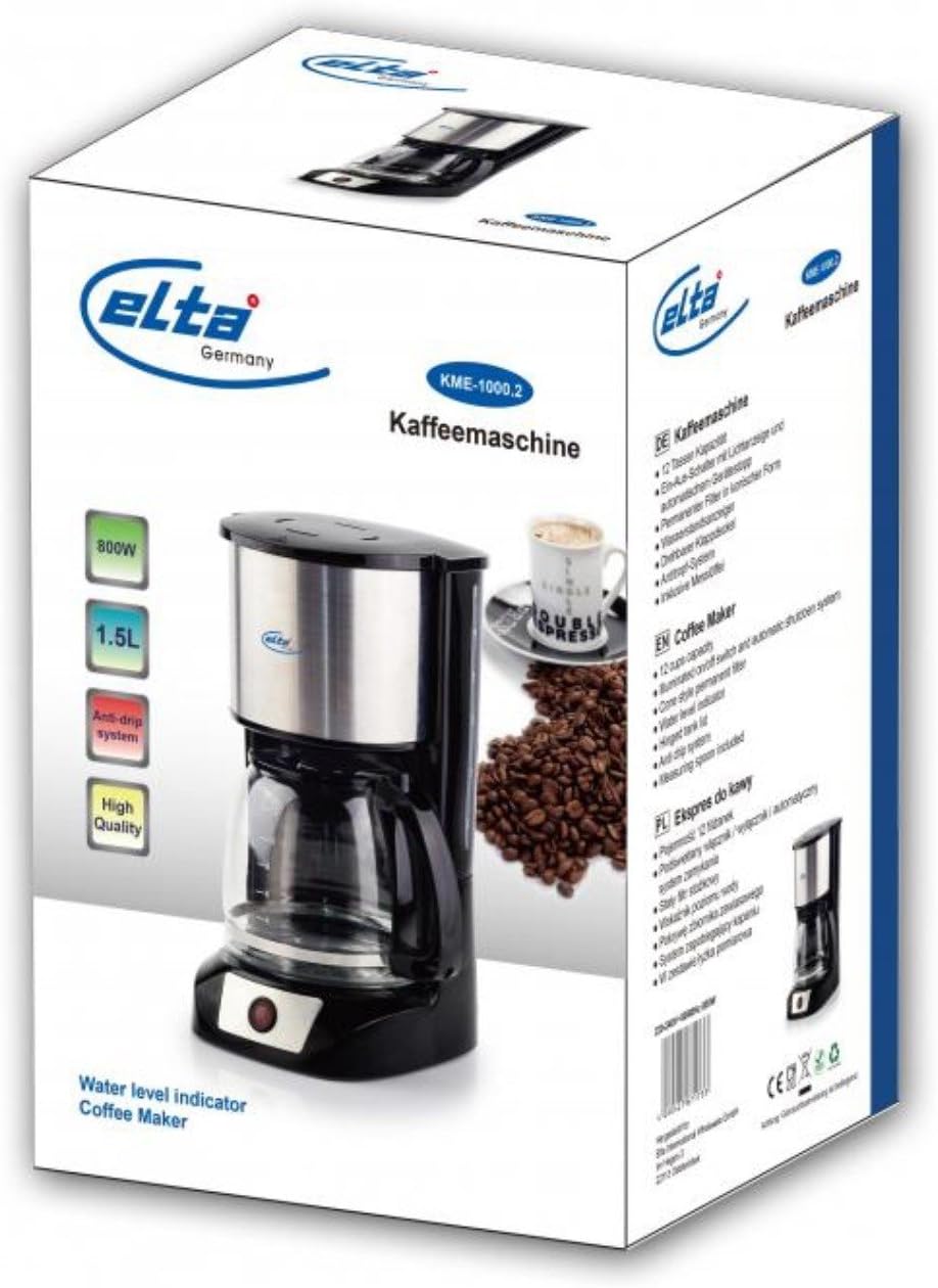 Elta Kaffeemschine KME-1000.2 12 Tassen, permanenter Filter, Anti-Tropf-System 800 Watt