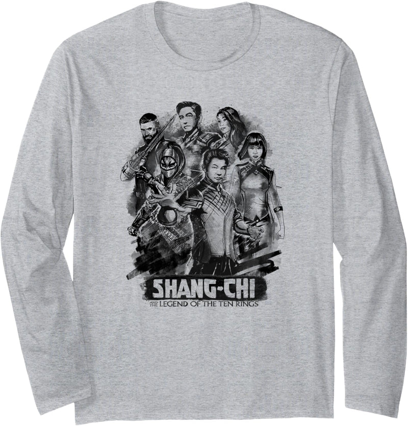 Marvel Shang-Chi Inked Poster Langarmshirt