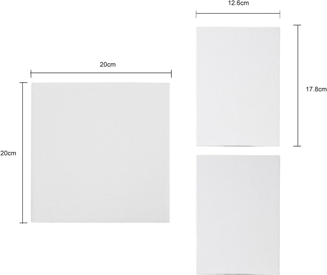 GC QUILL 36 Farben Acrylfarben Set 12 ml x 36 Tuben mit Pinseln, Palettenmessern, Leinwand, Staffele