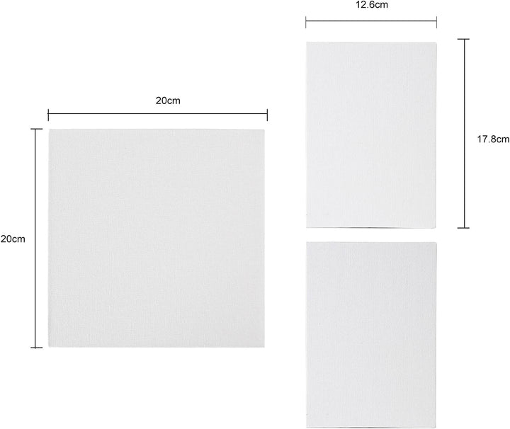 GC QUILL 36 Farben Acrylfarben Set 12 ml x 36 Tuben mit Pinseln, Palettenmessern, Leinwand, Staffele