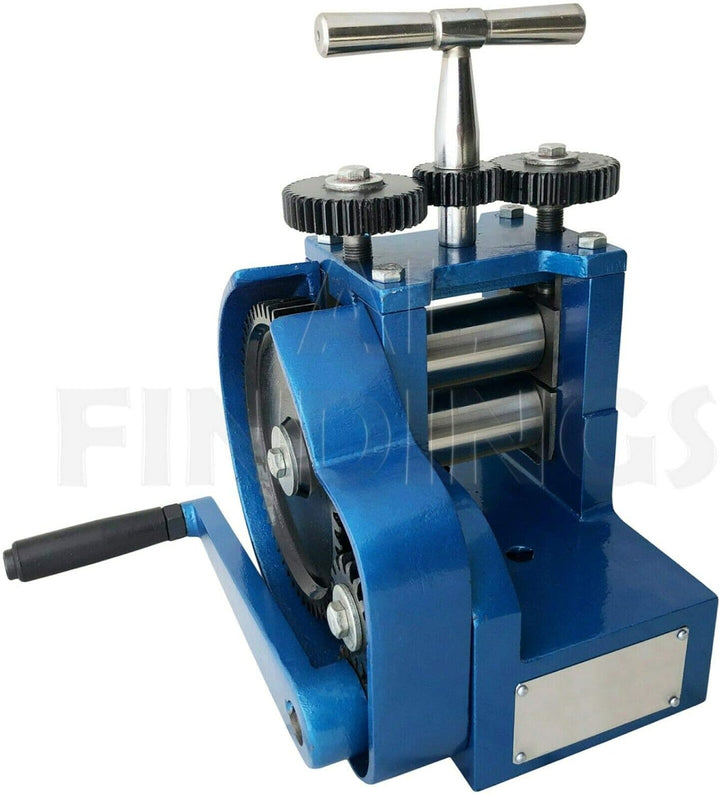7,6 cm grosse Rollmühle, Abflachung Designs, Gold/Silber, Barren, 7 Rollen, Schmuck-Werkzeug