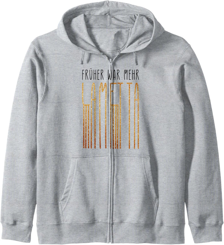 Früher war mehr Lametta Lustig Spruch Weihnachten Damen Kapuzenjacke