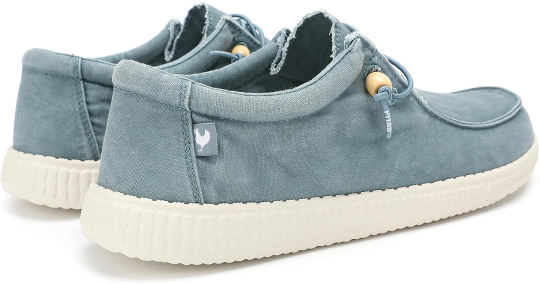 WALK IN PITAS | WP150 WALLABI Washed | Herren Mokassins | Flache Slipper für Männer | Slip on Loafer