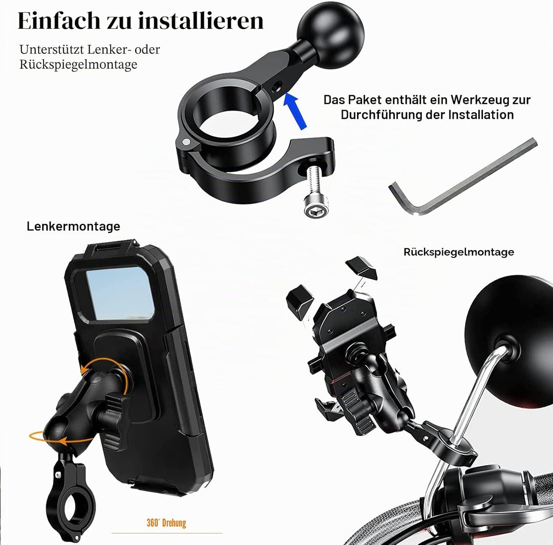 1 Zoll Aluminium Kugelhalterung für 1" Kugelpfannensystem Lenker (R3*5), R3*5