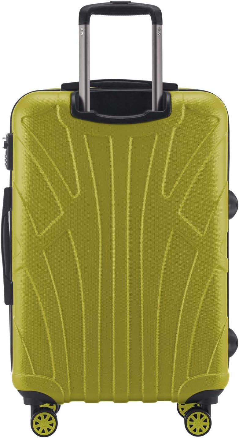 suitline 3er Koffer-Set Trolley-Set Rollkoffer Hartschalen-Koffer Reisekoffer, TSA, (55 cm, 66 cm, 7