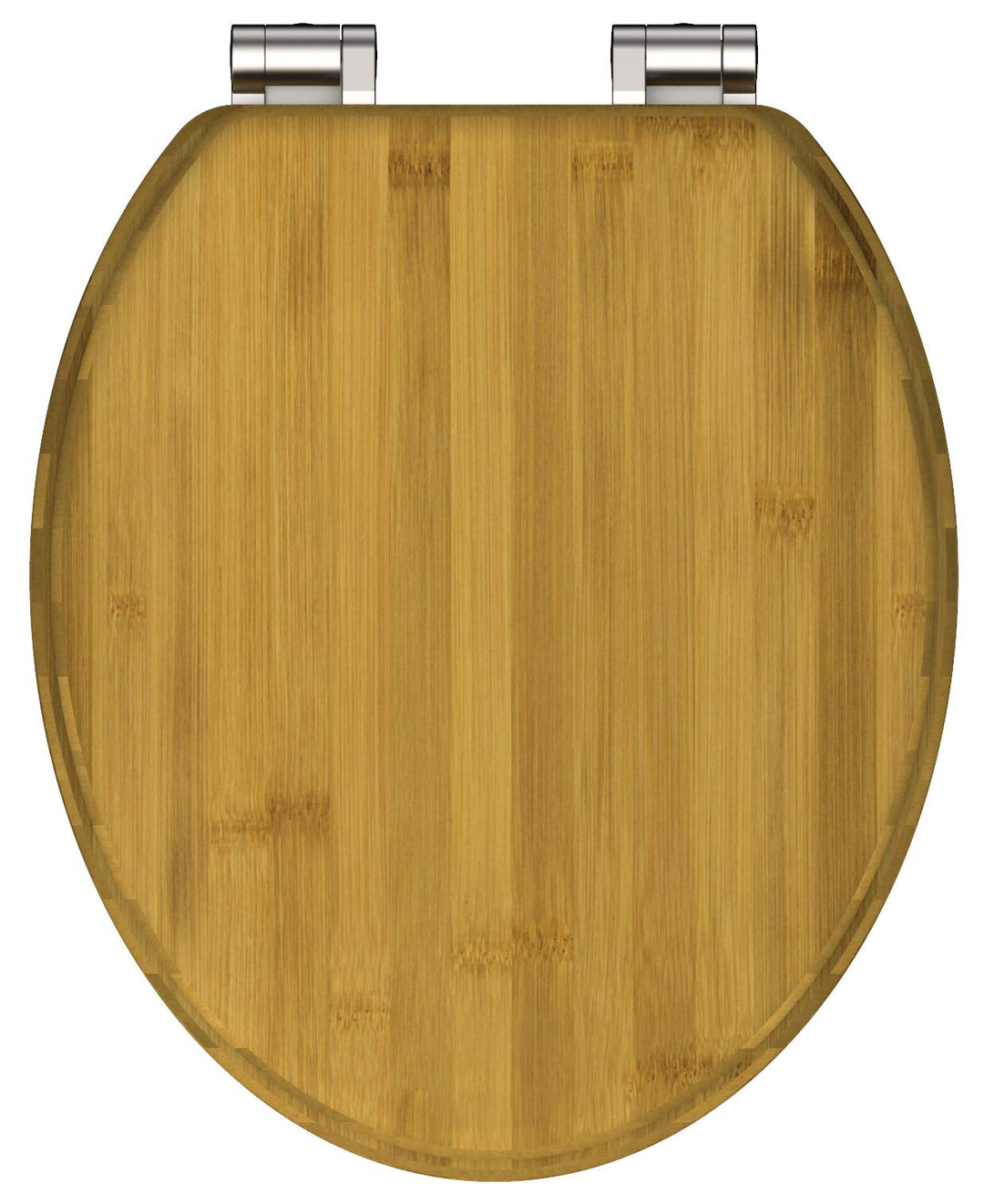 SCHÜTTE WC-Sitz BAMBUS, massiver Toilettendeckel aus nachhaltigem Rohstoff (Bambus), passend für all