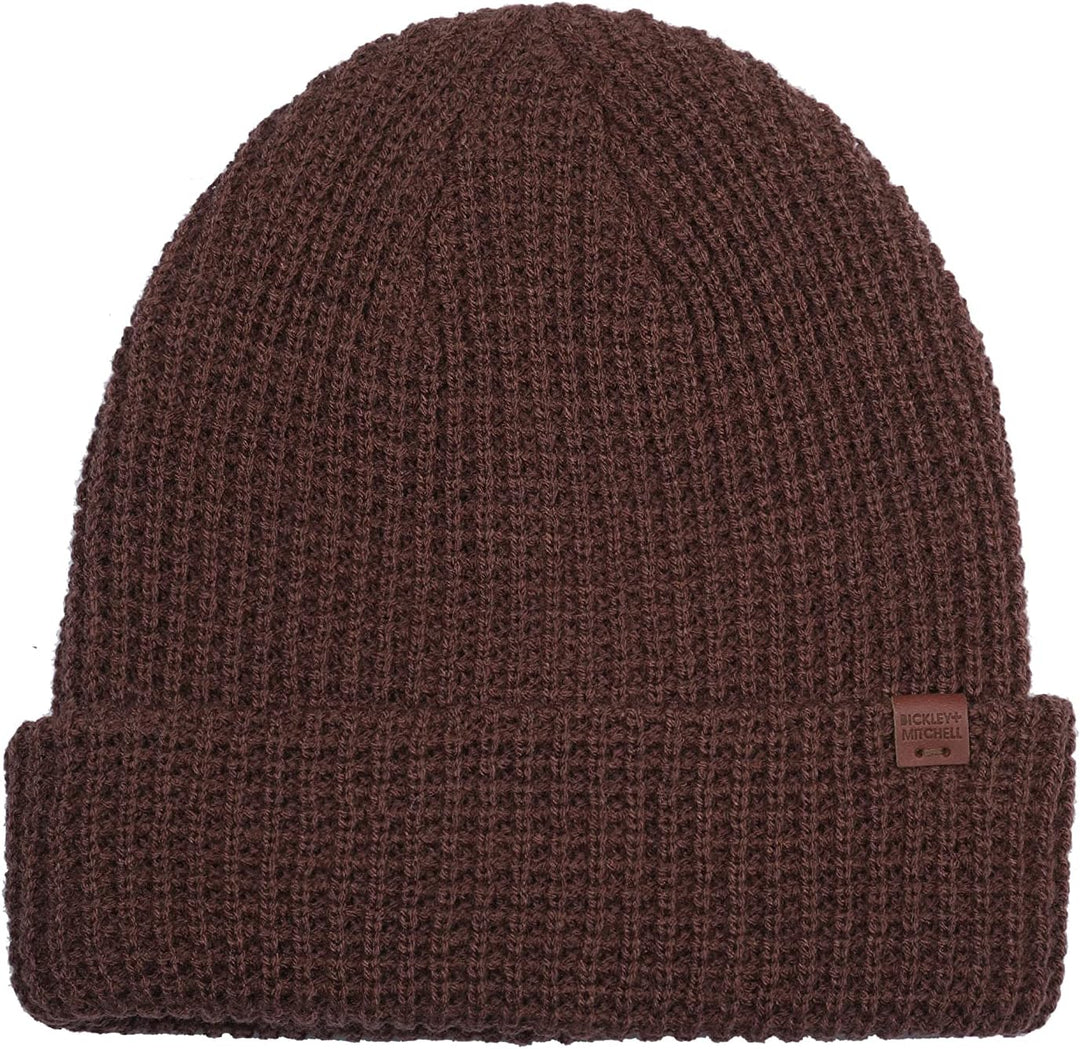BICKLEY + MITCHELL Women's Waffle Structured Basic Womens 2015-01-11-74 Beanie Hat, Spice RED, One S