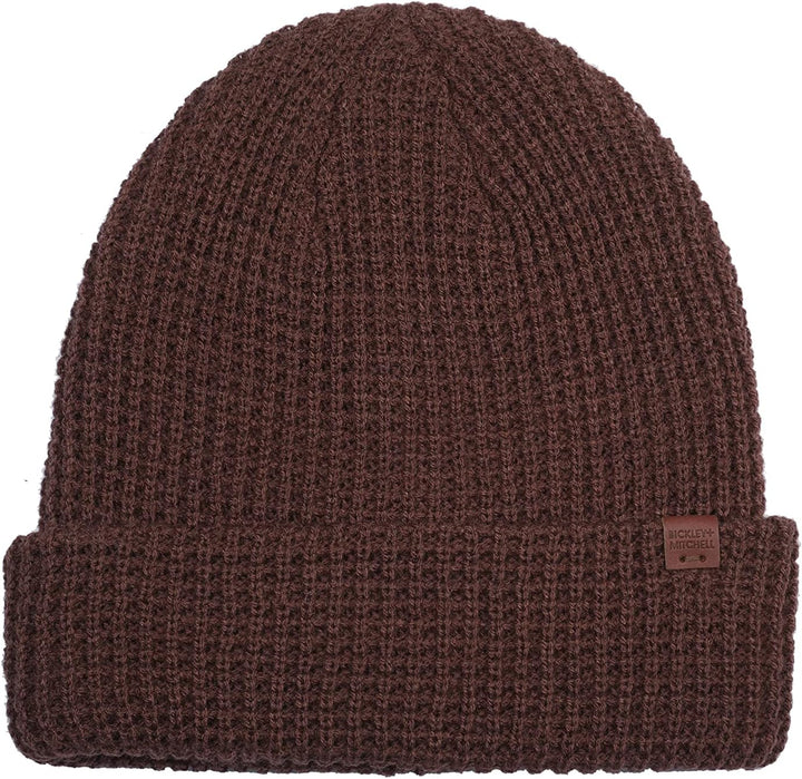 BICKLEY + MITCHELL Women's Waffle Structured Basic Womens 2015-01-11-74 Beanie Hat, Spice RED, One S