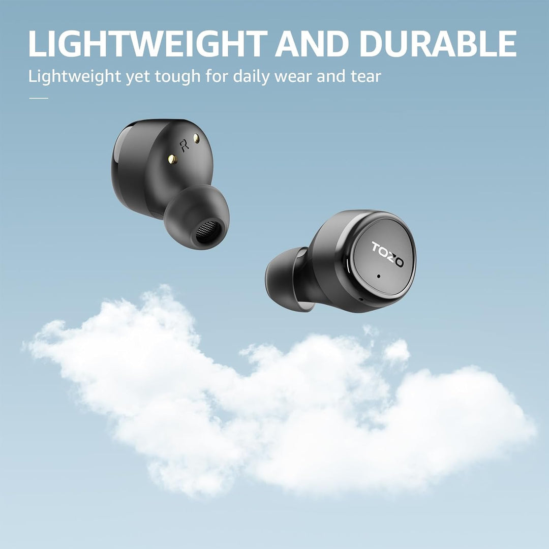 TOZO E1 Kopfhörer kabellos Bluetooth 5.3 Bluetooth Kopfhörer, In Ear Kopfhörer mit App, 30 Std Premi