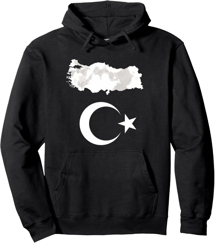 Türkiye/Türk,Stern mit Halbmond. Pullover Hoodie