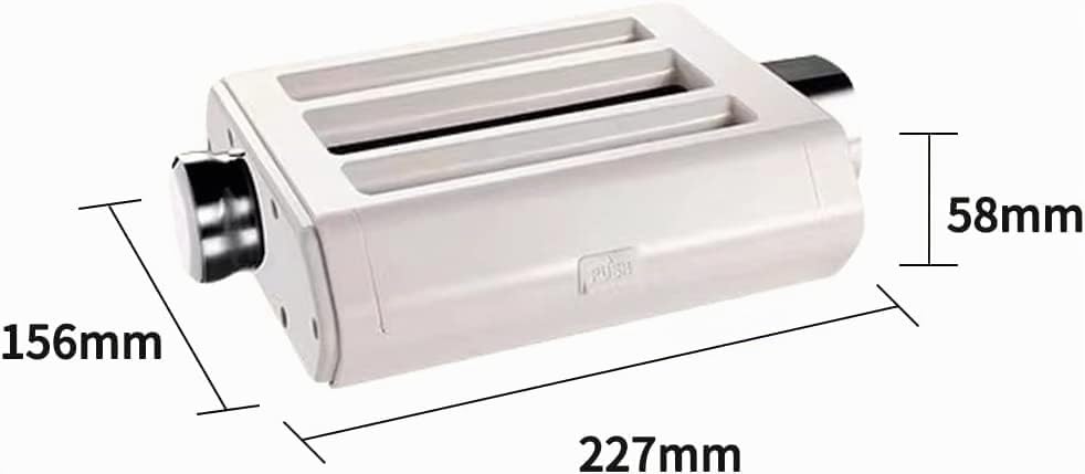 Nudelroller &amp; Schneide-Aufsatz, 3-in-1,Set für ZACME Standmixer Zubehoer,inklusive Nudelblattroller,