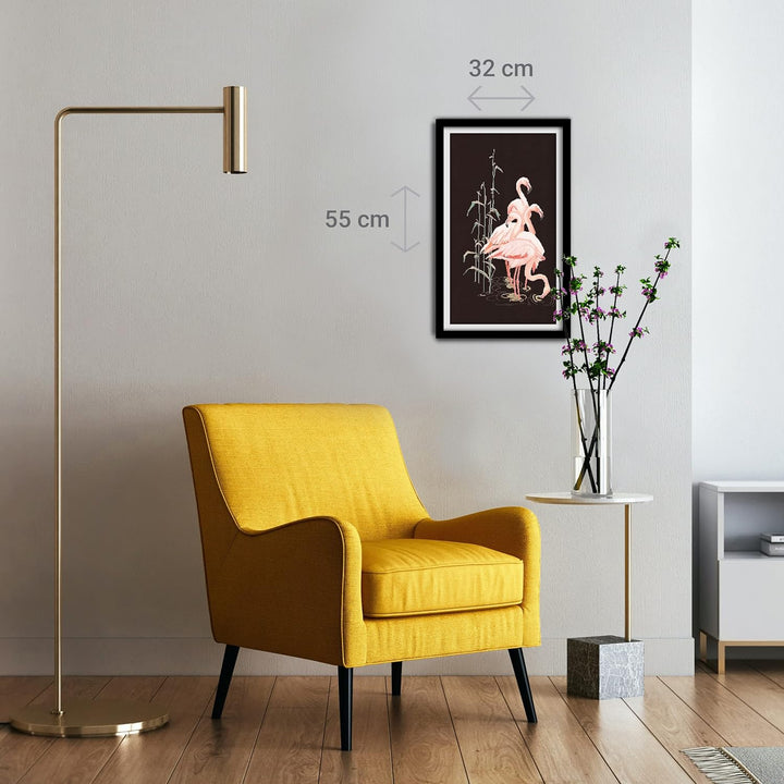 Thea Gouverneur - Kreuzstich-Set - Flamingo - Aida - 16 Count - Für Erwachsene - 1070A Aida Flamingo