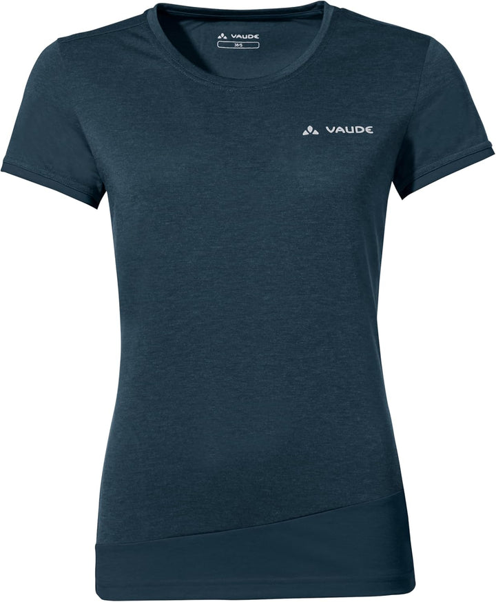 VAUDE Women's Sveit Shirt - T-Shirt Damen Dark Sea Uni 44, Dark Sea Uni 44