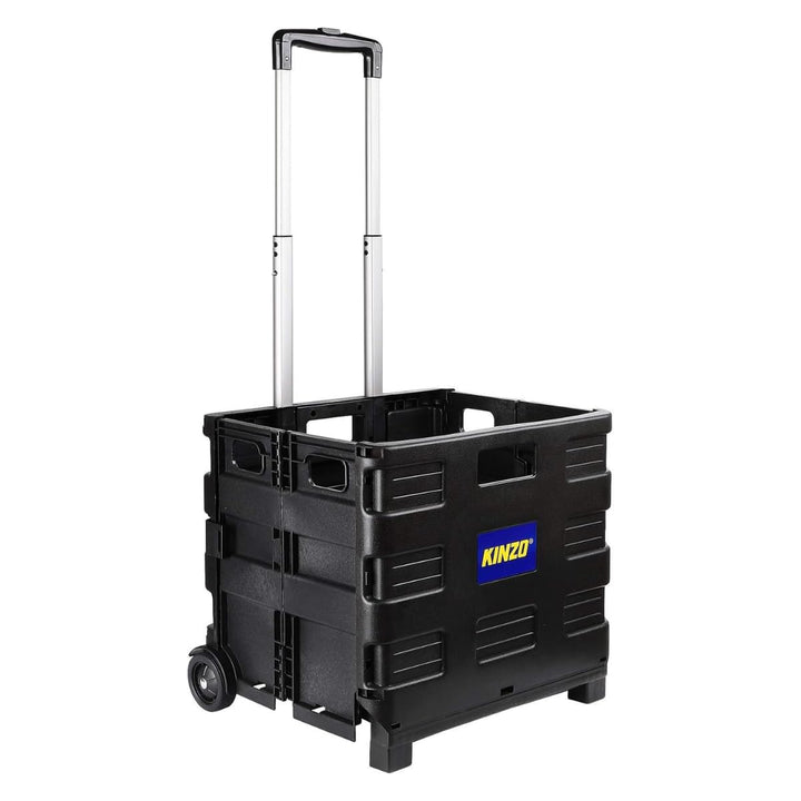Kinzo Transporttrolley Faltbar 25kg Transportgewicht Klappbare Einkaufskiste Putzwagen fahrbare Tran