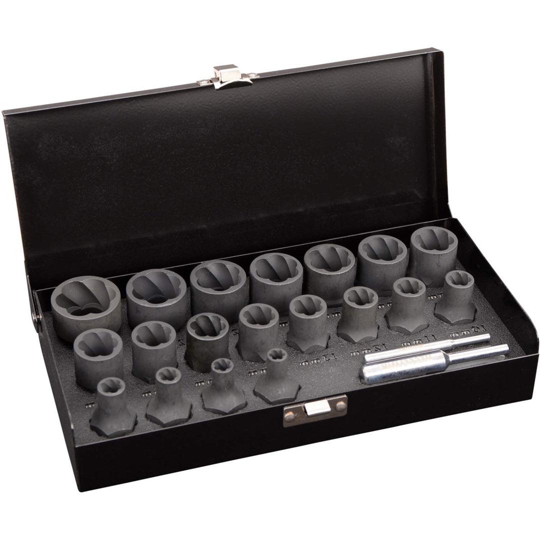 Hesselink SN-600 Spezial Schraubenausdreher Set 21-tlg. I für Schrauben, die sich mit normalem Werkz
