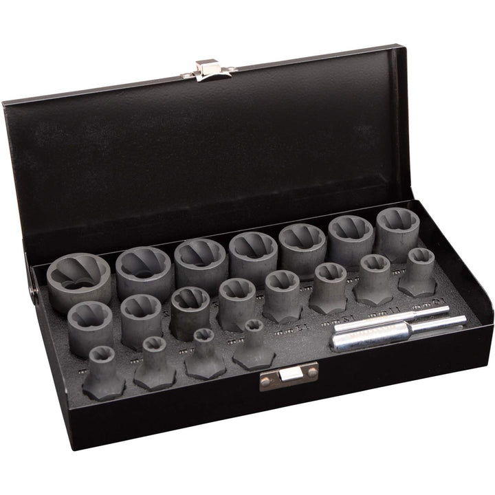 Hesselink SN-600 Spezial Schraubenausdreher Set 21-tlg. I für Schrauben, die sich mit normalem Werkz