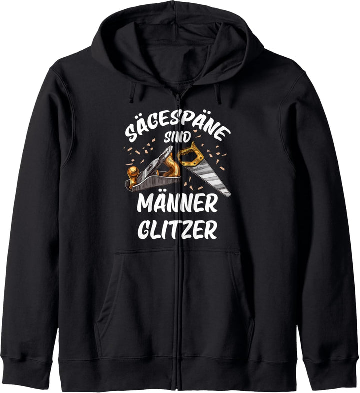 Sägespäne sind Männer glitzer Kapuzenjacke