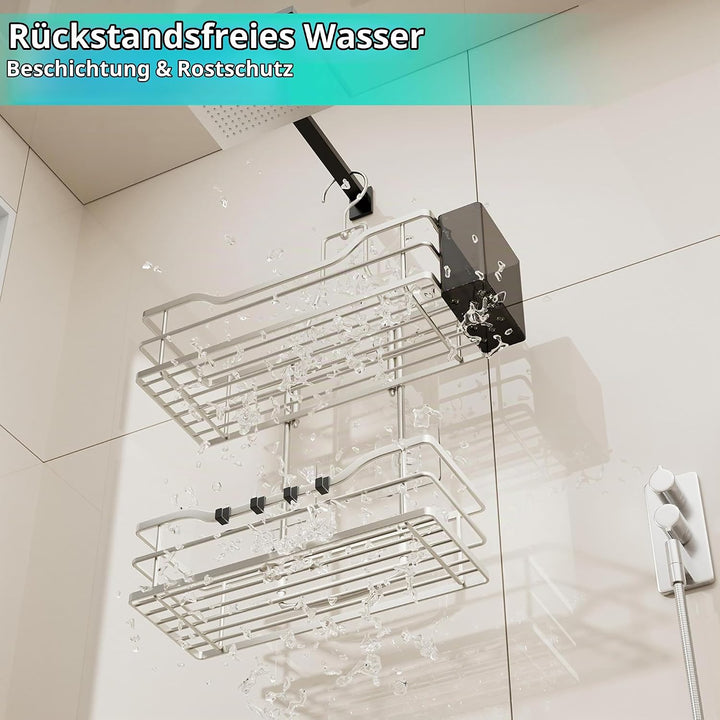 HapiRm Duschablage zum Hängen Duschregal Hängend - Duschregal zum Hängen 360° Verstellbarer Haken fü