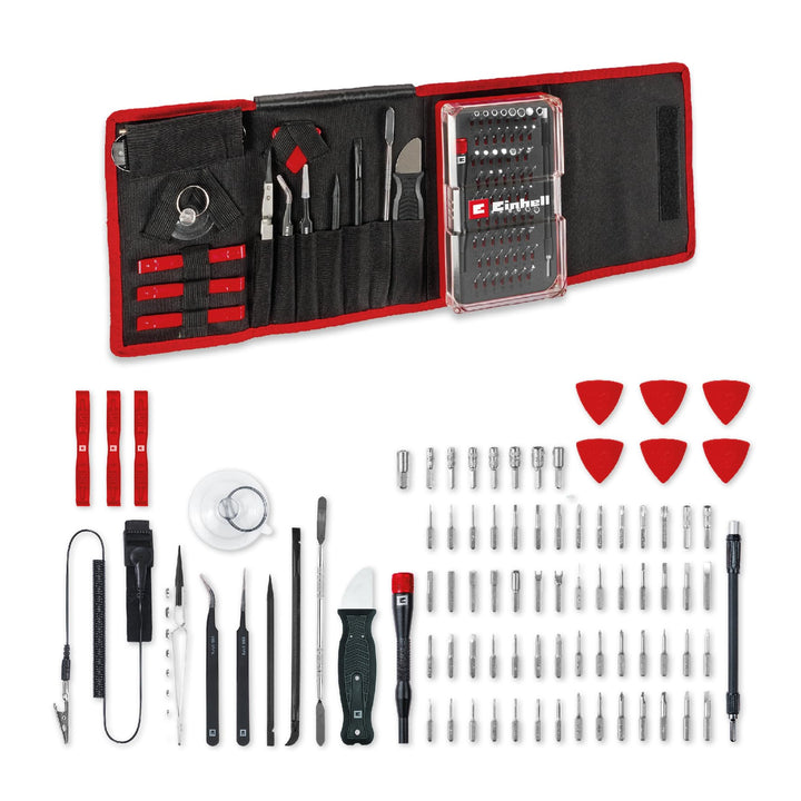 Original Einhell 84-tlg. Präzisions- und Elektronik-Reparatur-Set (Präzisionsbits und -stecknüsse, S