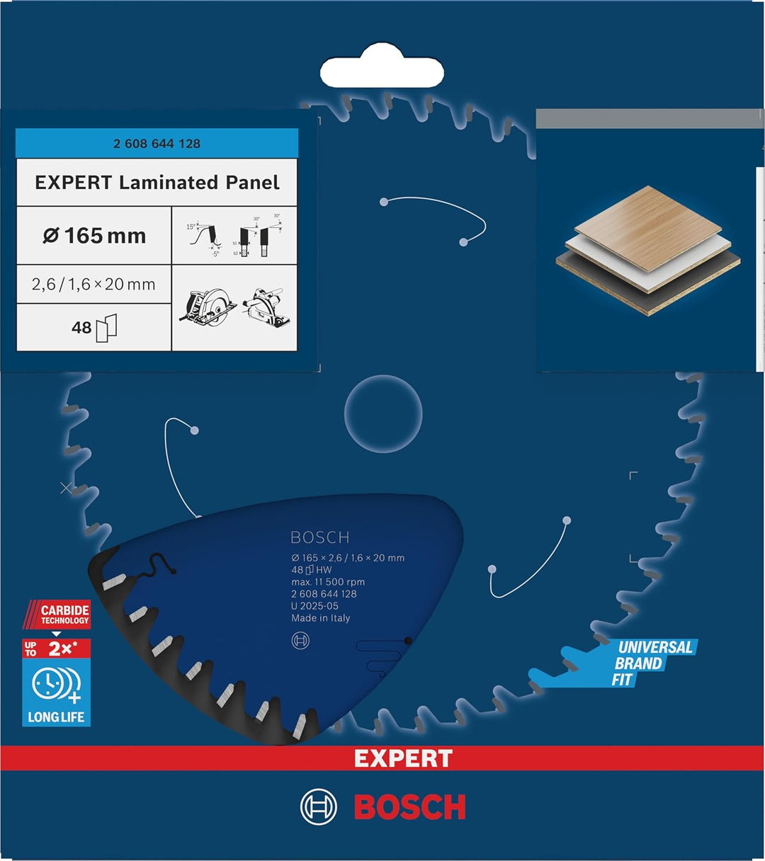 Bosch Accessories Bosch Professional 1x Kreissägeblatt Expert for Laminated Panel (Laminat, Sägeblat