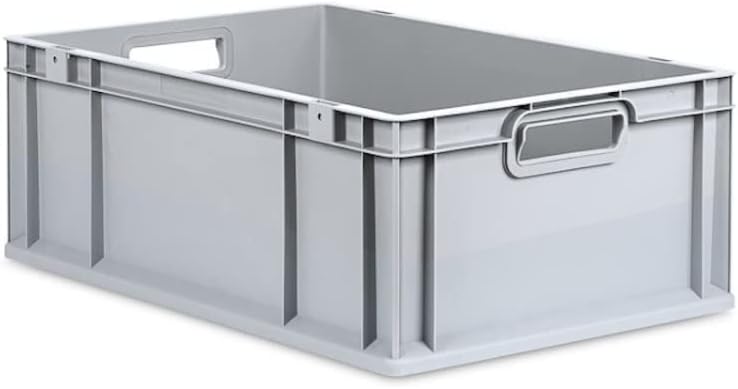 PROREGAL SuperSparSet 5x Eurobox NextGen Grip | HxBxT 22x40x60cm | 44 Liter | Griffe offen | Verstär
