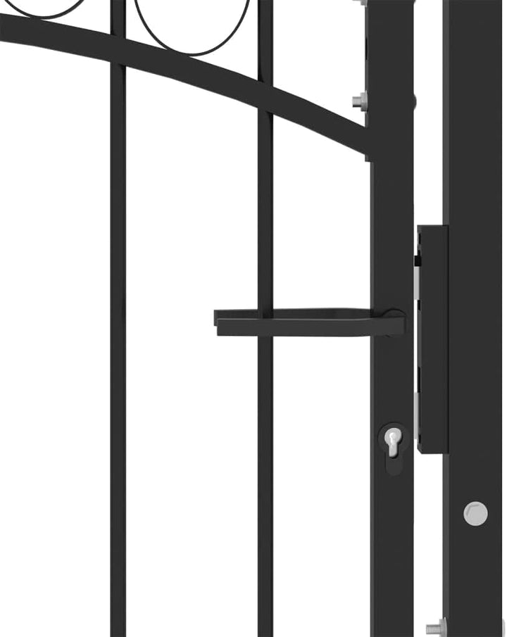 102x175 cm Schwarz Zauntor GartentüR Gartentor Gartenzaun Doppelstabmattenzaun Gartenzaun Komplettse