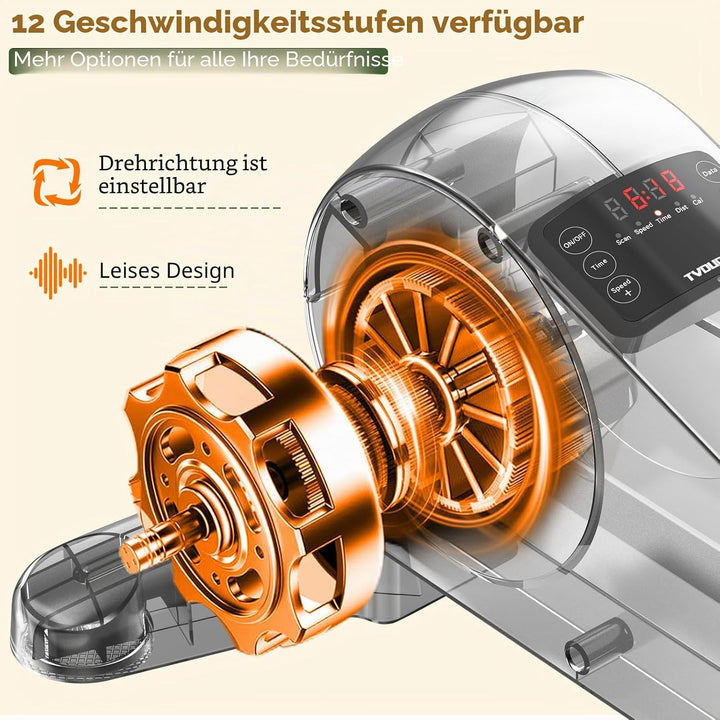 Pedaltrainer, Beintrainer für Zuhause, Leisem Motor, 12 Geschwindigkeitsstufen, Heimtrainer Senioren