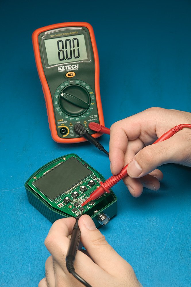 Extech EX310 Mini-Multimeter mit 9 Funktionen inklusive berührungslosem Spannungsprüfer
