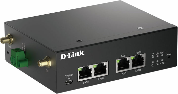 D-Link DWM-314-GP 5G M2M VPN PoE Router (Robuster Industrie 5G NR Router, Dual-SIM, IoT Gateway, Rem