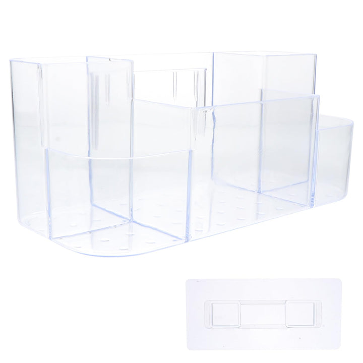 Healvian Kosmetikbox Mit Deckel Wandmontiert Transparente Aufbewahrungsbox Für Badezimmer Küche Büro