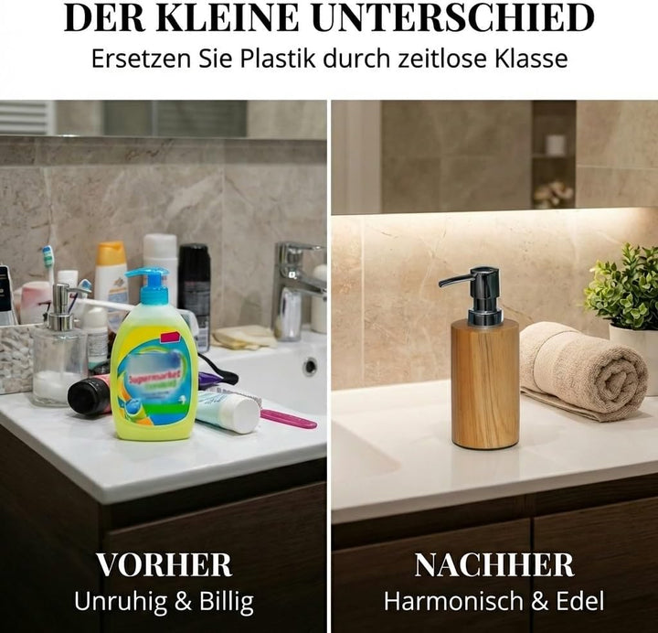 Schöner Holz SEIFENSPENDER Bad Badezimmer Seife09