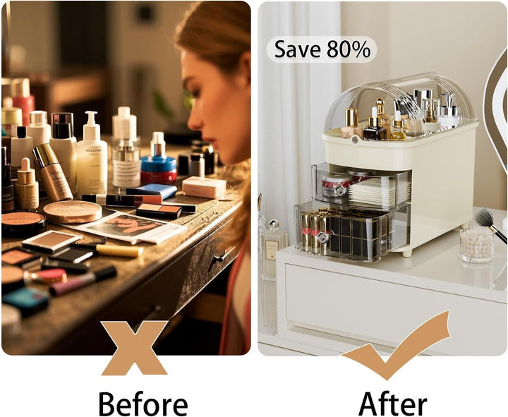 RMAN Make Up Kosmetik Organizer 3 Stöckig Multifunktionale Grosse Kapazität Schminktisch Organize mi