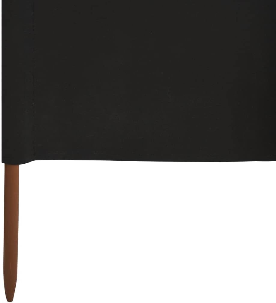 Myheimly Windschutzgewebe,Windschutz Sichtschutz Balkon,Sichtschutzzaun Schwarz,800 x 160 cm 800 x 1