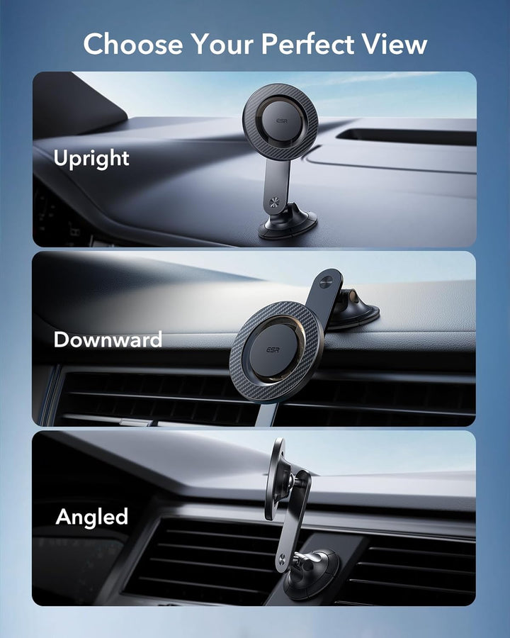 ESR Handyhalterung Auto für MagSafe Autohalterung, 360° Rotation, verbesserte Armaturenbrett Magnet