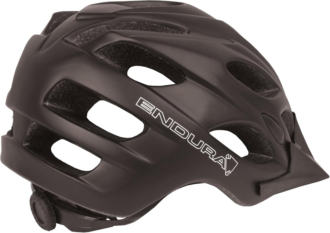 Endura Hummvee Fahrradhelm | Leicht | Verstellbar mit Visier Helm S/M Matt Black, S/M Matt Black